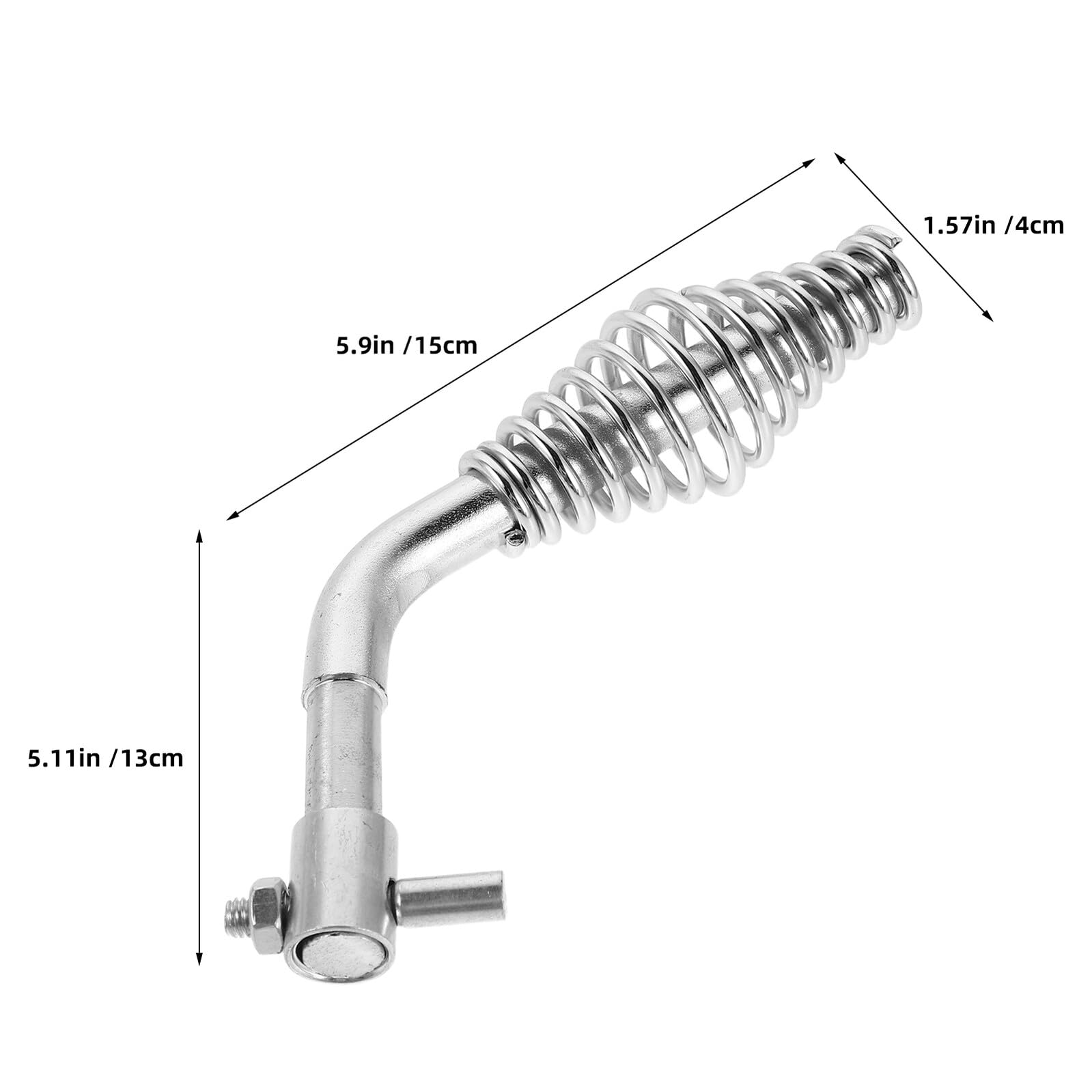 Mikinona 2 Pezzi Maniglia a Molla per Porte di Caminetti a Legna 2 Pezzi in Metallo Resistente Installazione Semplice, Ricambio per Forni e Accessori Riscaldamento, Adatta per Porte di