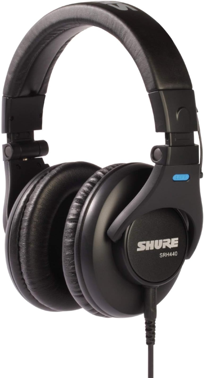 Shure SRH440 Professional Studio Headphones, Enhanced Frequency Response and Extended Range for Home and Studio Recording, with Detachable Coiled Cable, Carrying Bag and 1/4" Adapter (SRH440)