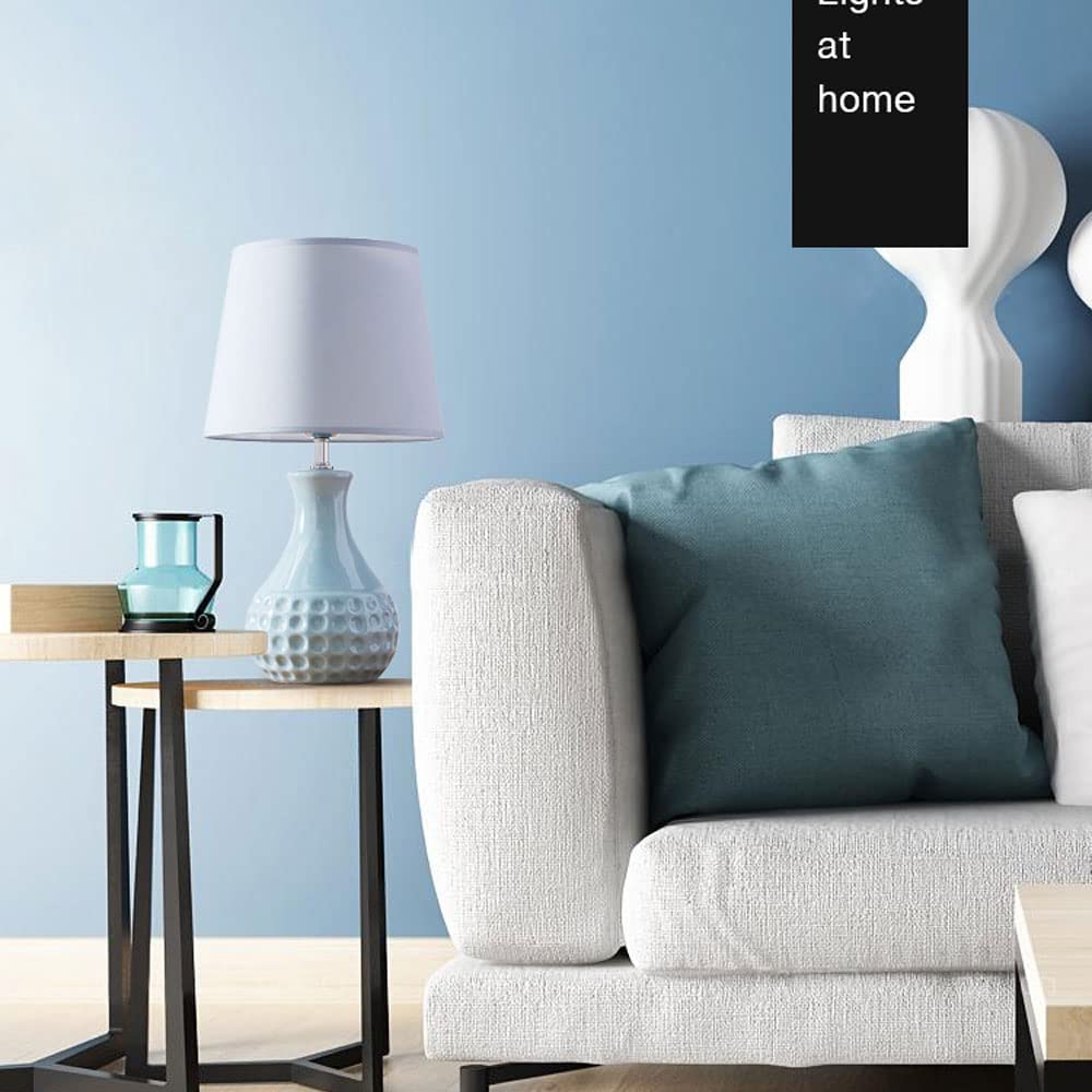 Lampada Tavolo Lampada da Tavolo Moderna E Minimalista in Ceramica Camera Letto Arredamento Romantico Comodino Soggiorno Illuminazione Scrivania per Home(Push Button Switch)