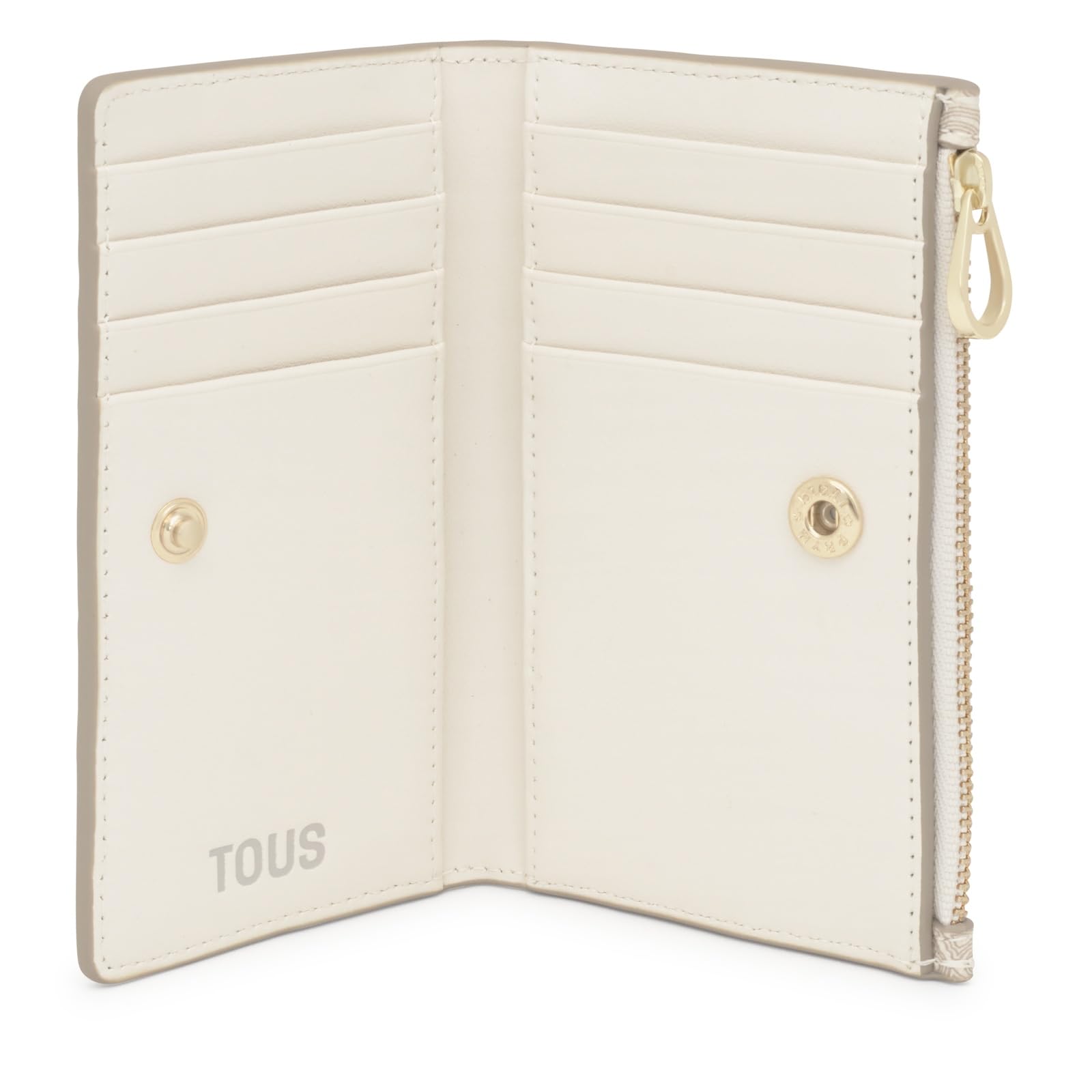 Tous Cartera Beige, para Mujer, Medidas 8 x 14,2 x 1,5 cm, Colección Kaos Mini Lines