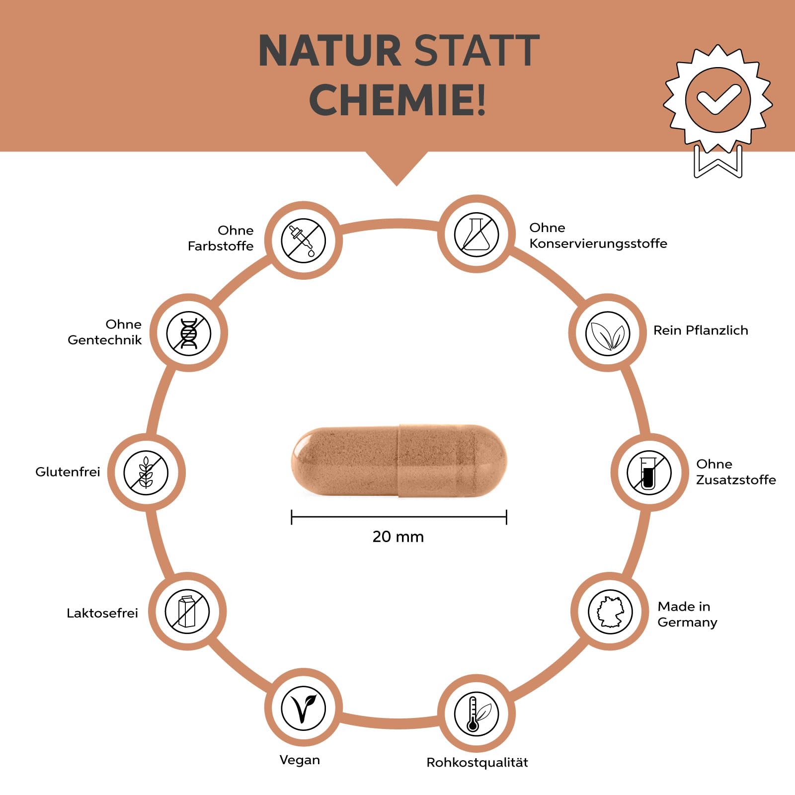 Bio Guarana Kapseln 500 Stück aus Brasilien | Hochdosiert 4020mg Tagesdosis | Natürliches Koffein in Premium Rohkost-Qualität als Kaffee Ersatz | 100% rein und ohne Zusätze