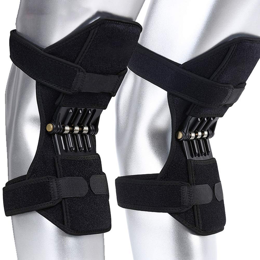 jjff Joint Support Knee Pads, Knee Booster, Breathable, with Powerful Rebound Spring Force, for Outdoor Sports, Exercising, Climbing, Joint Pain Relief