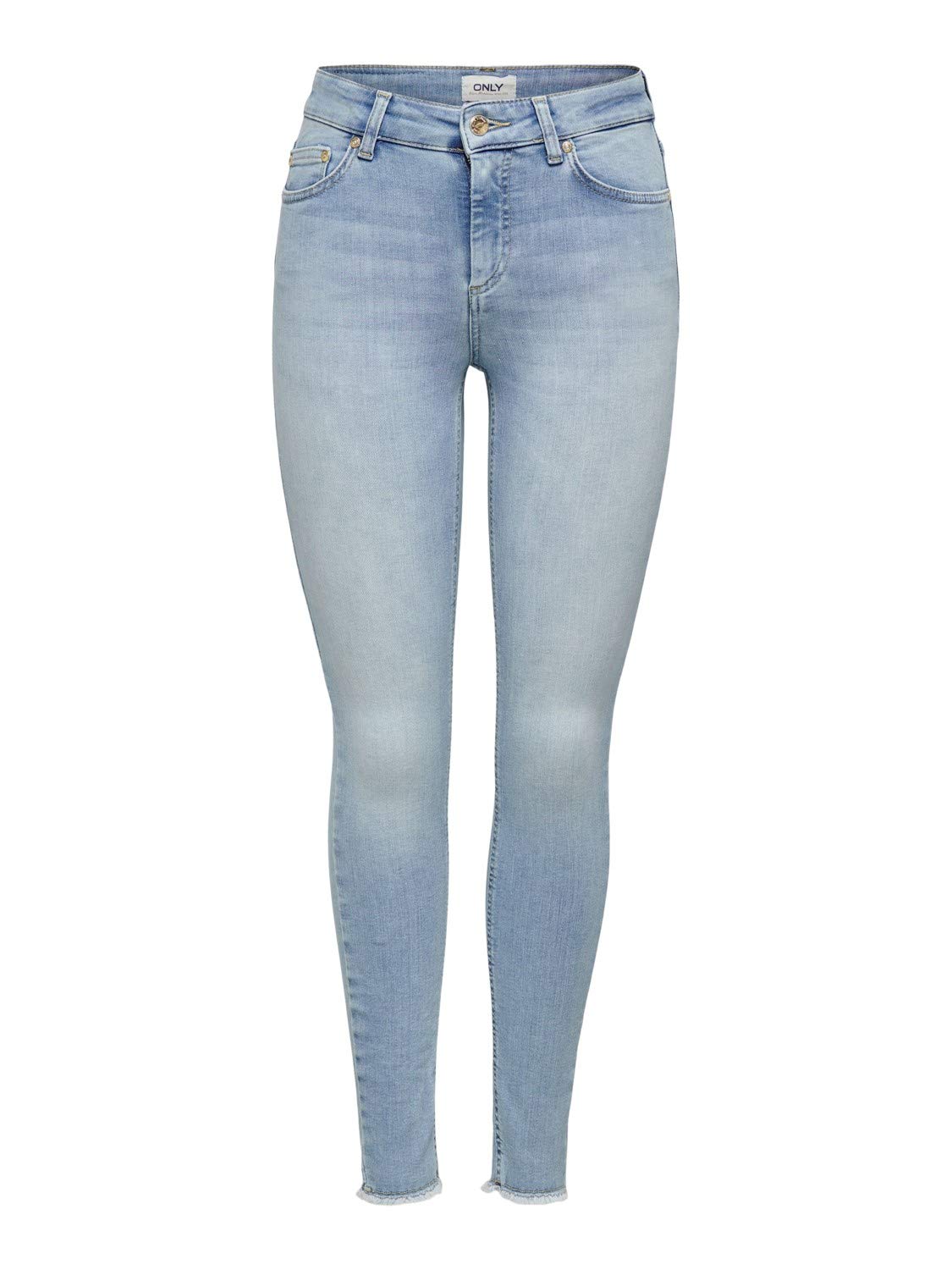 ONLY NOS Women's OnlBlush Mid Ankle Skinny Fit Jeans, Blue (Light Blue Denim), M / 34L