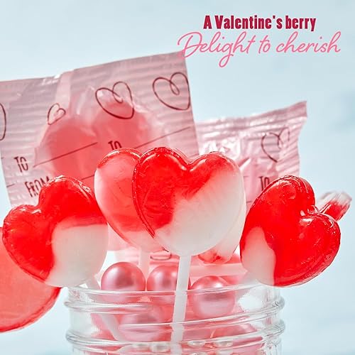 Miniatura 3 de Colombina 's Tiger Pops - Paletas remolinadas  1 paquete  sabor a fresa y crema  perfectas para regalos del día de San Valentín  Hermosas paletas en