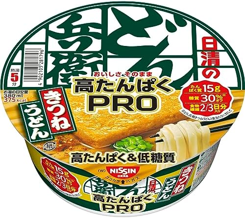 ドンどん兵衛 Amazon.co.jp: どん兵衛 PRO きつねうどん[西] 高たんぱく&低糖