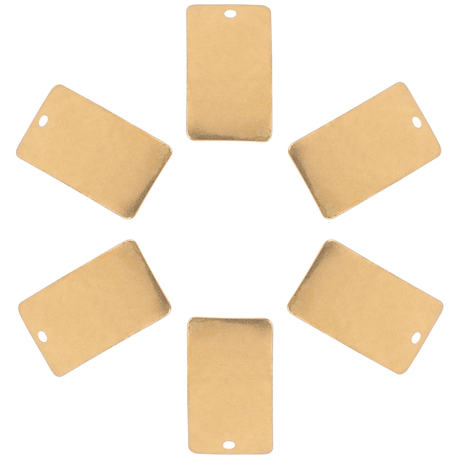 BELLIFFY 25pcs Copper Sheet Material Brass Plates for Crafting Brass Plates for DIY Brass Plates for Crafts Brass Plates for Jewelry