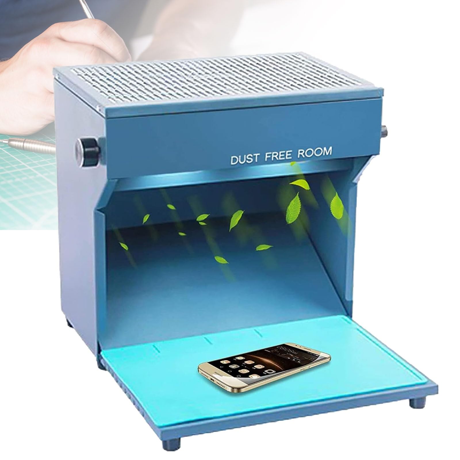 Banc de travail anti-poussière portable contre les impuretés à flux laminaire vertical