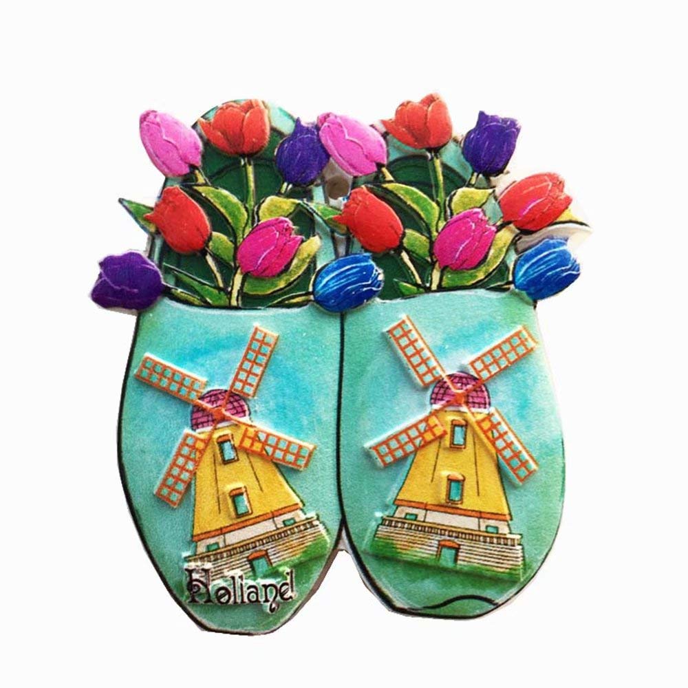 Weekino Multi Color Tulip Amsterdam Holland Magnet 3D Resin Fridge Magnet Souvenir Travel City Collection