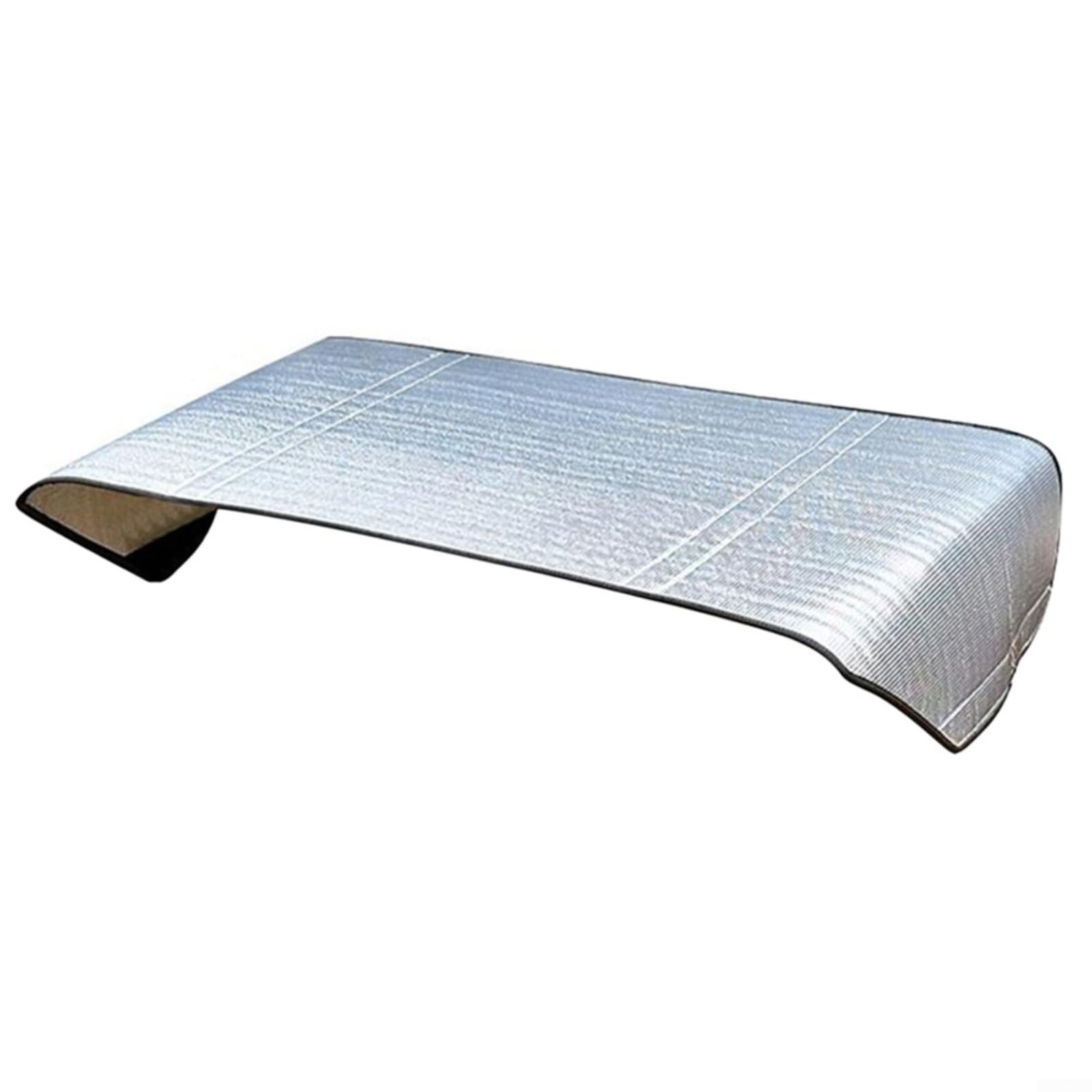 Copertura per condizionatore d'aria con foglio di alluminio isolante per protezione da sole e pioggia, resistente alle intemperie, per giardino e patio (110 x 45 cm)