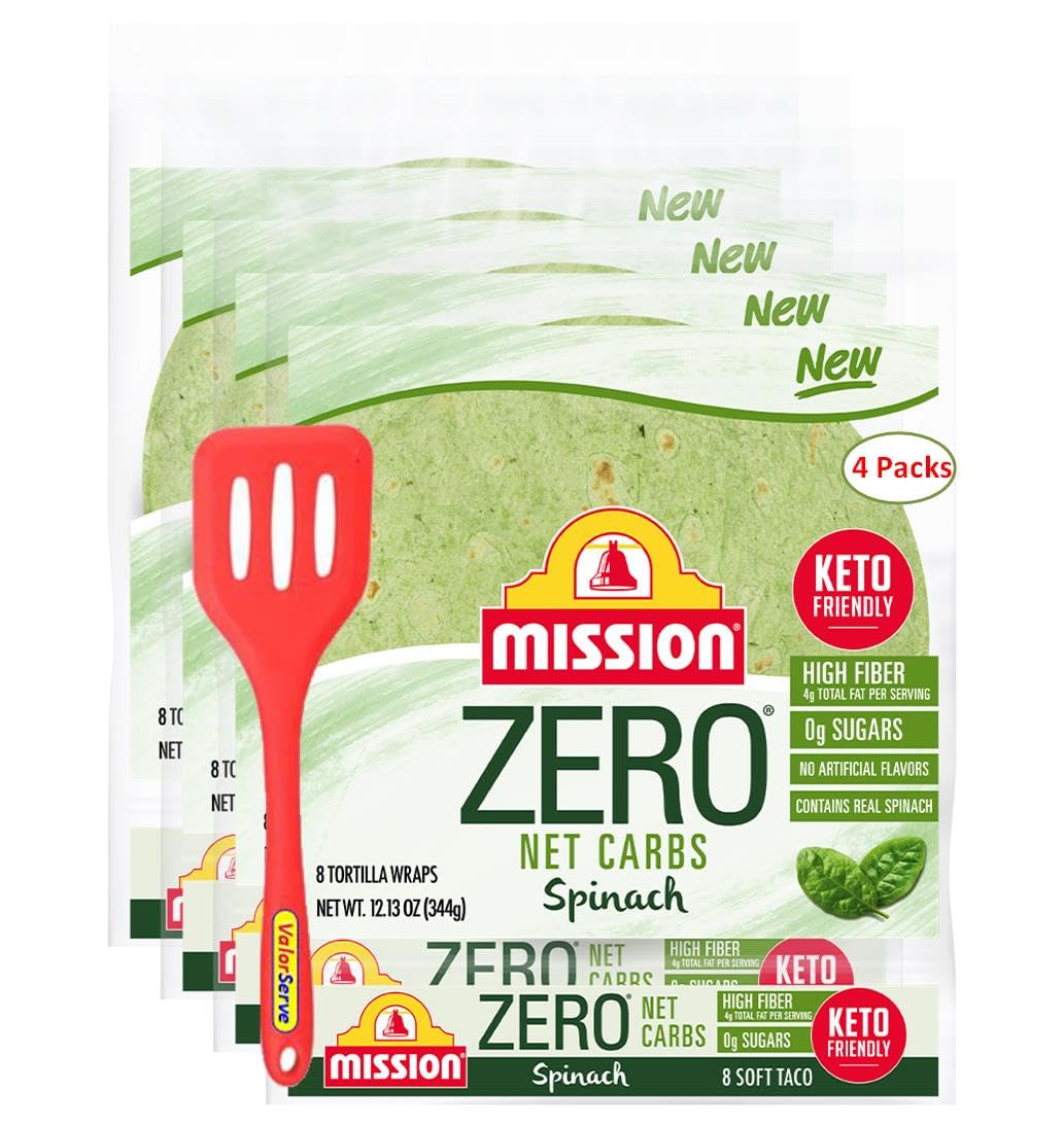 Amazon.com: Mission Zero Net Carbs Spinach Soft Taco Tortilla 4