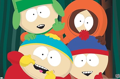 Trends International South Park - Póster de pared en primer plano, 22.37 x 34.00 pulgadas, versión premium sin marco