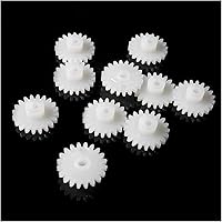 Vista 1 de Industria 202A módulo 0.5M 20 dientes de plástico engranaje rueda accesorios POM 20T 0.079 in eje agujero engranajes 100 unids/lote