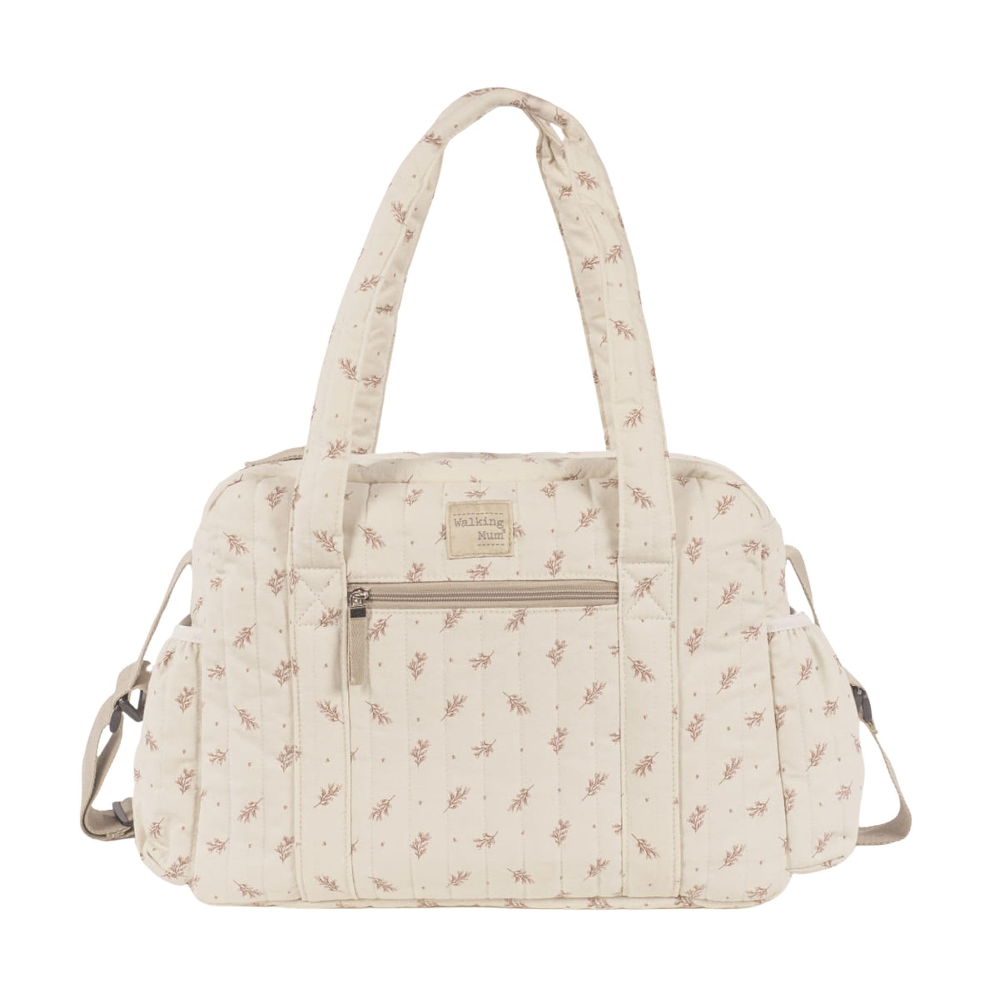 Walking Mum - Borsa fasciatoio, colore: rosa, Beige/Rosa e Beige/Verde, L