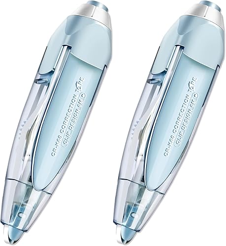 PEONYELF Cinta de corrección retráctil recargable bonita cinta blanca aplicador fácil de usar para instantáneo escuela oficina estudiantes niños