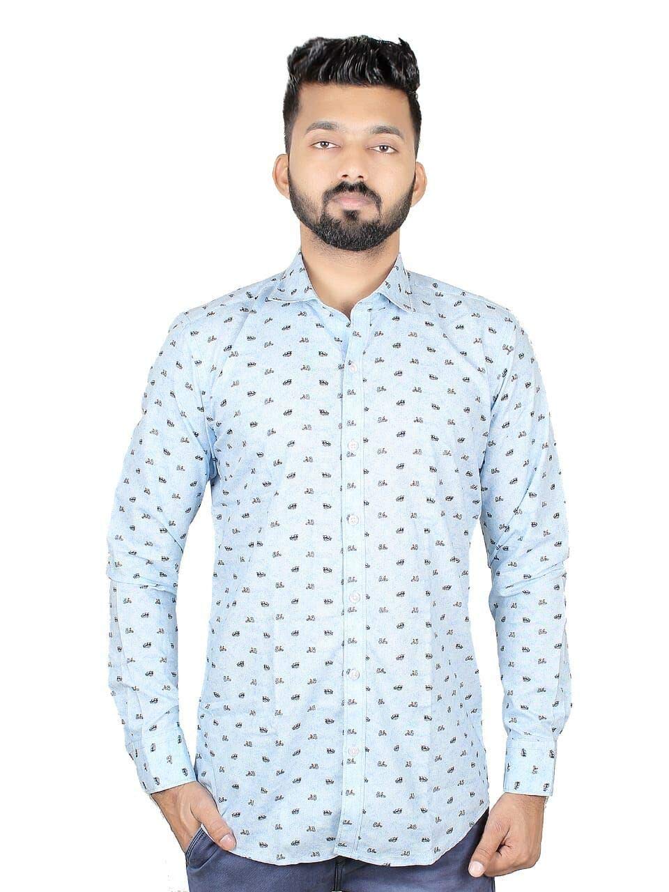 Kevin MillerMens Casual Shirt (Medium) Light Blue