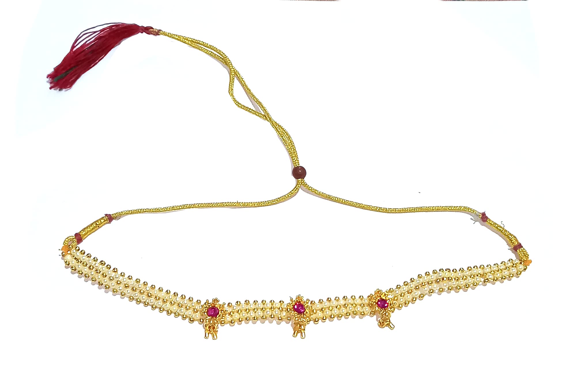 Traditional Golden Tanmani Necklace Maharashtrian chinchpeti moti necklace By Shrungarika (B0BBYVR16Q) Amazon Price History, Amazon Price Tracker