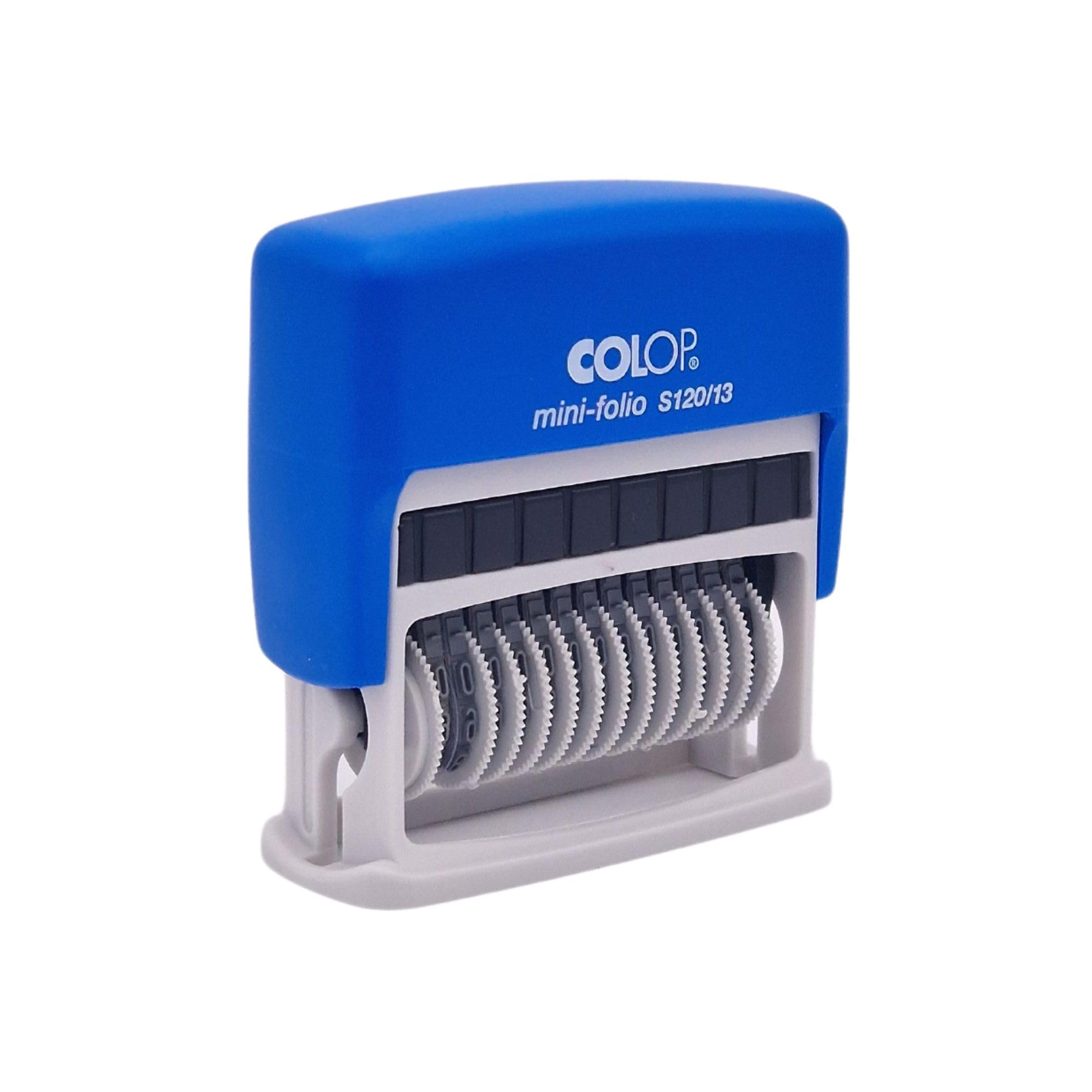 COLOP Timbro numerico S120/13 con 13 cifre, colore nero, piccolo