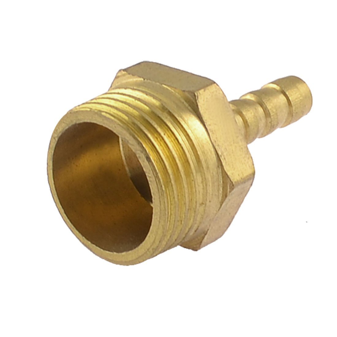 Uxcell Men's Sourcingmap Brass 6Mm Hose Barb To 1/2" Pt Thread Pneumatic Connector Fitting