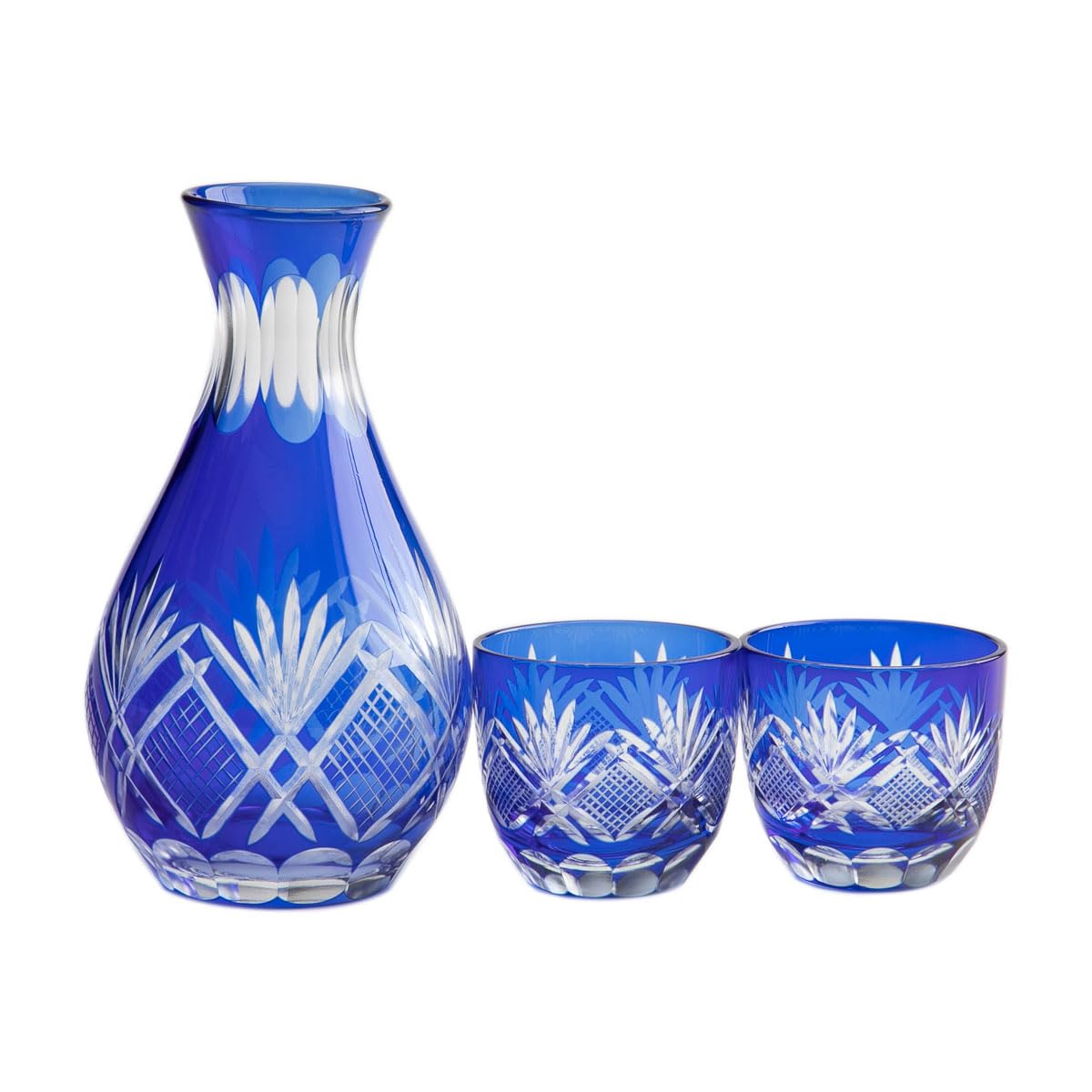 Amazon.co.jp: みよし漆器本舗 切子 グラス 日本酒 おちょこ とっくり 
