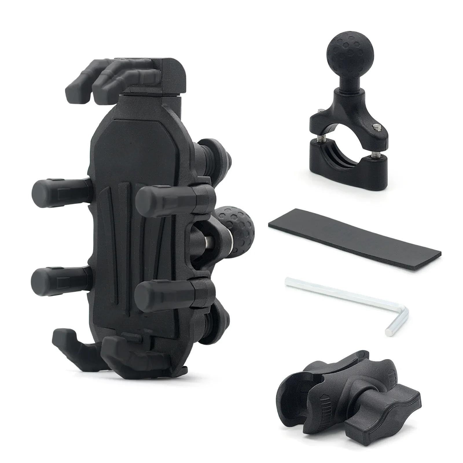 Supporto Telefono In Lega Di Alluminio Moto Manubrio Telaio Fisso Ammortizzatore Accessori Ciclismo