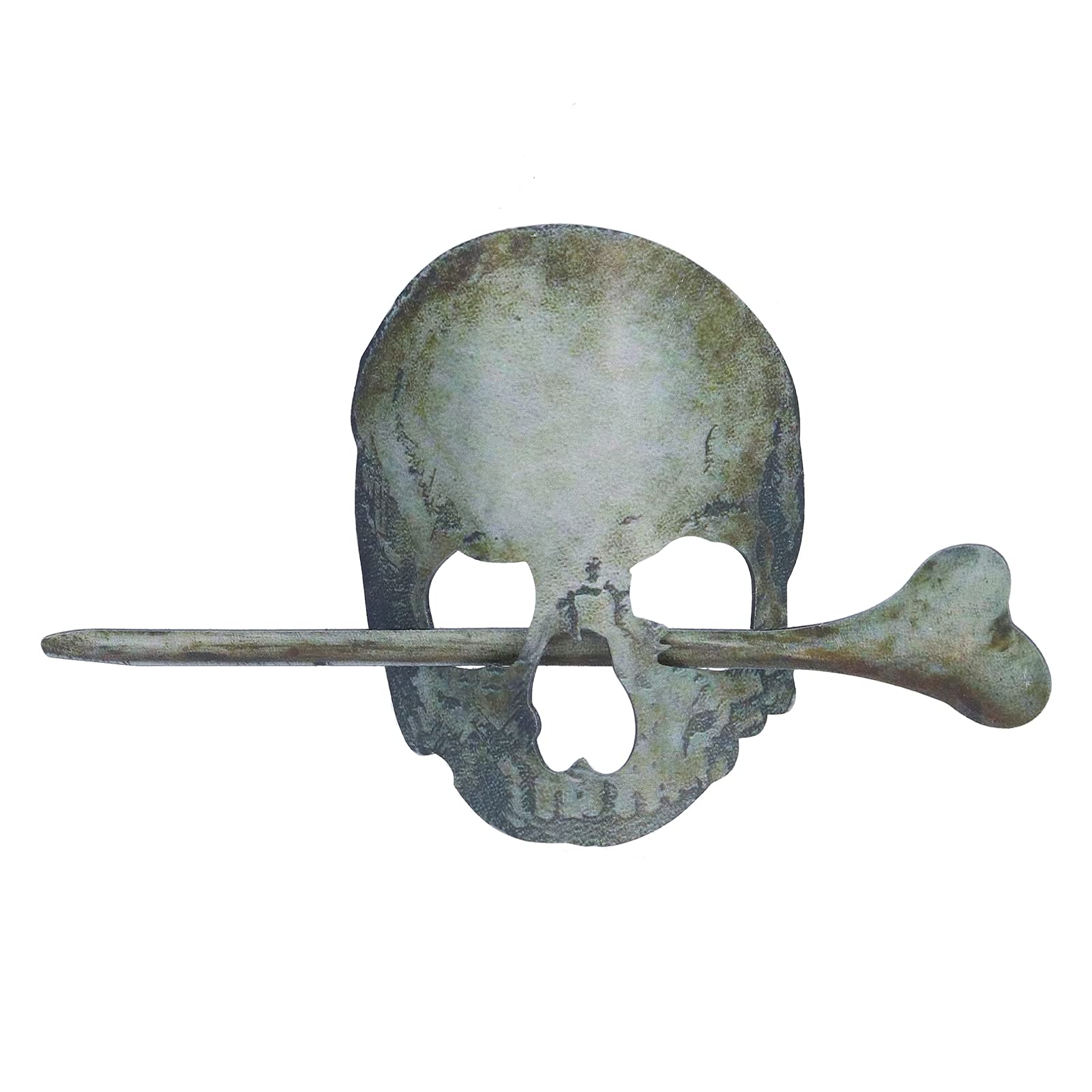 Skull Hair Pin Stick Slide with Faux Bone Hairpin,Skull Hair Pin Stick Slide with Faux Bone,Halloween Skull Hairpin Vintage Skull Hair Pins,Hair Fork