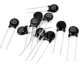 Aexit 10 Pcs Fixed Resistors 10mm Dia Head 240V Radial Lead Single Resistors Dependent Resistors