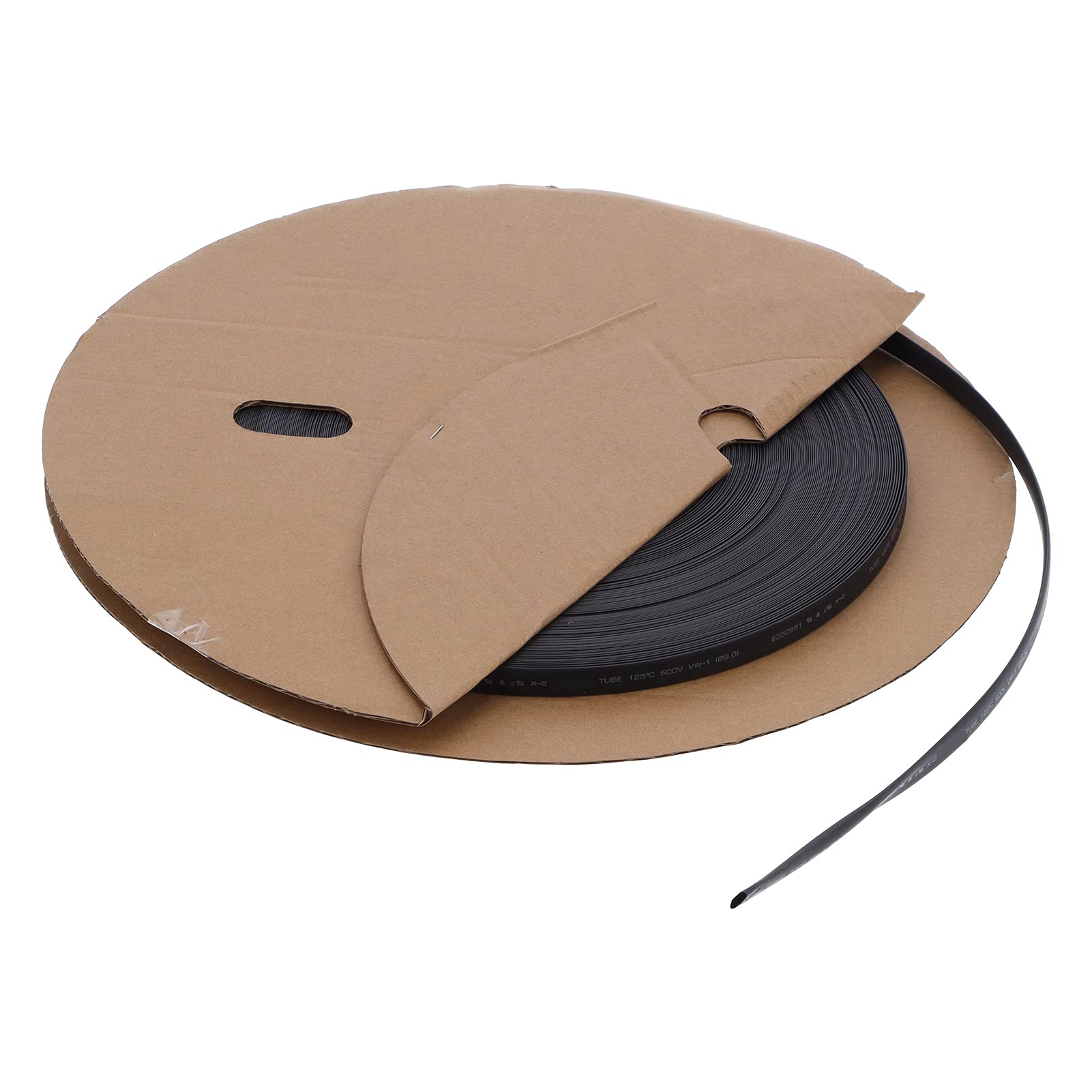 Guaina Termorestringente Poliolefina Guaina Termorestringente Nera 100 Metri ID 9,5 Mm con Isolamento Rivestito in Adesivo Sigillatura Impermeabile per Cablaggio Elettronico Cavi Domestici