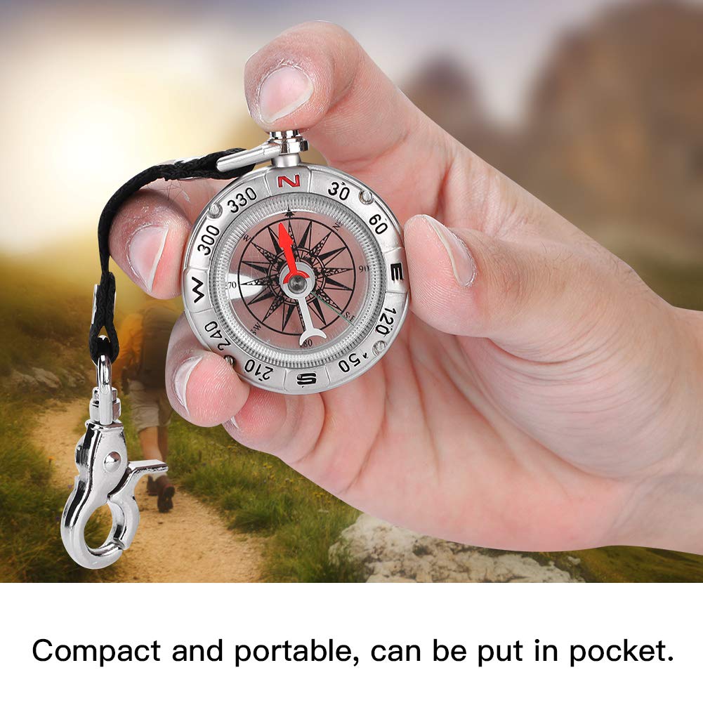 Amazon.co.jp: Compass with Carabiner, Portable, Includes Key Chain