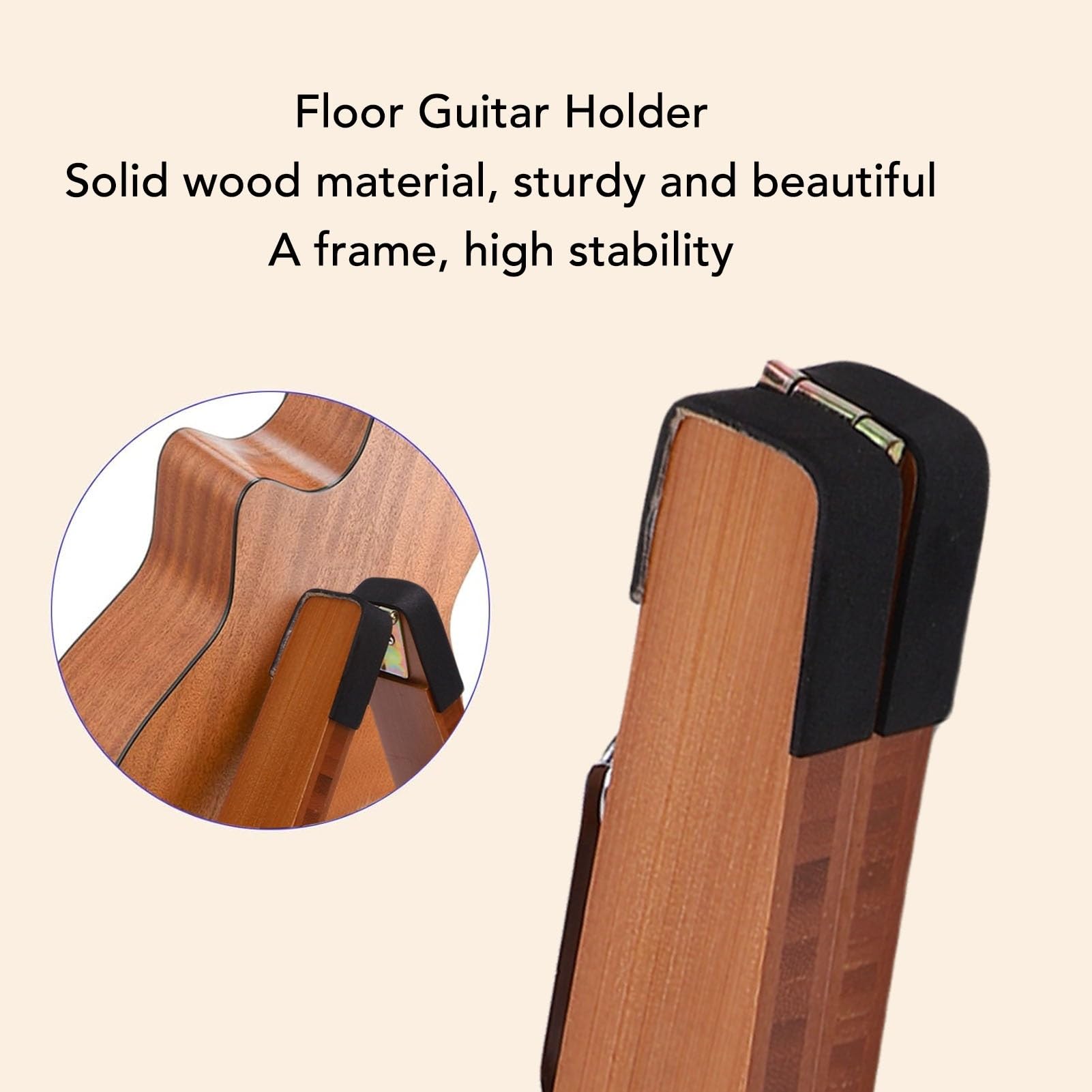 Soporte Guitarra de Madera Soporte de guitarra bambú macizo plegable universal