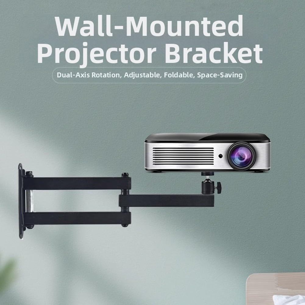 Supporto Proiettore a Muro 40cm Girevole 360°