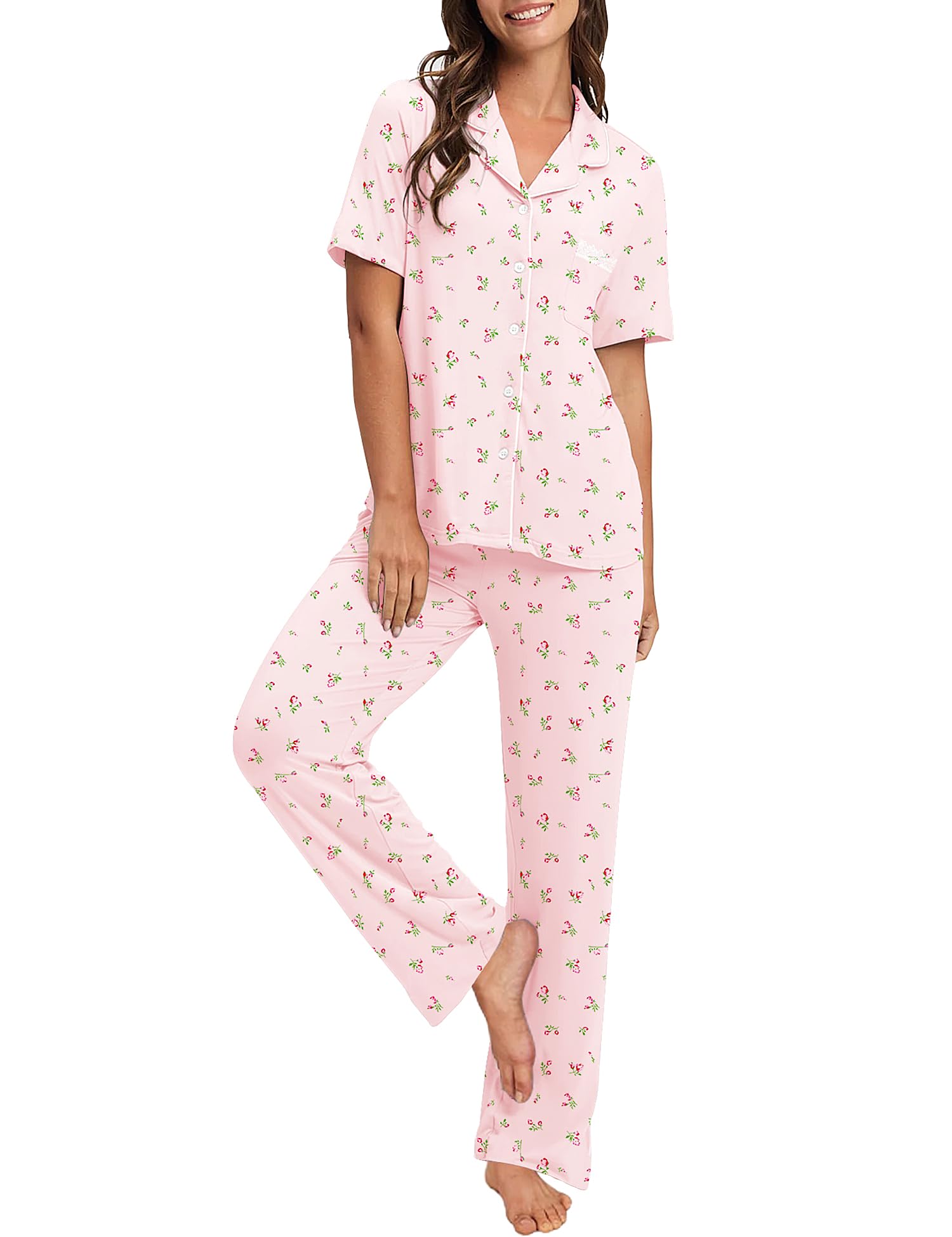 Bloggerlove 100% Cotton Pajamas for Women Set
