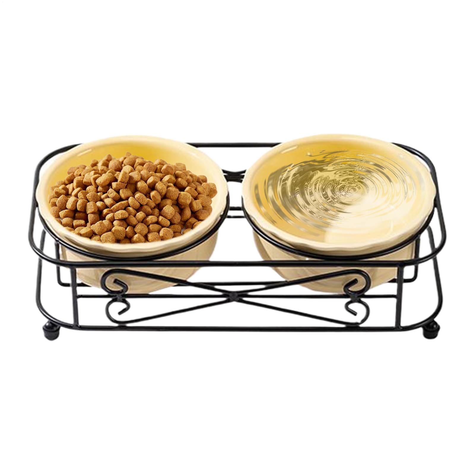 Gamelles pour chat – 30 x 15 x 8,8 cm – Distributeur en céramique avec