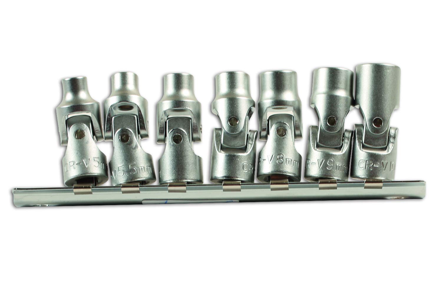 Laser 7024 7 Piece 1/4"" Drive Universal Joint Socket Set