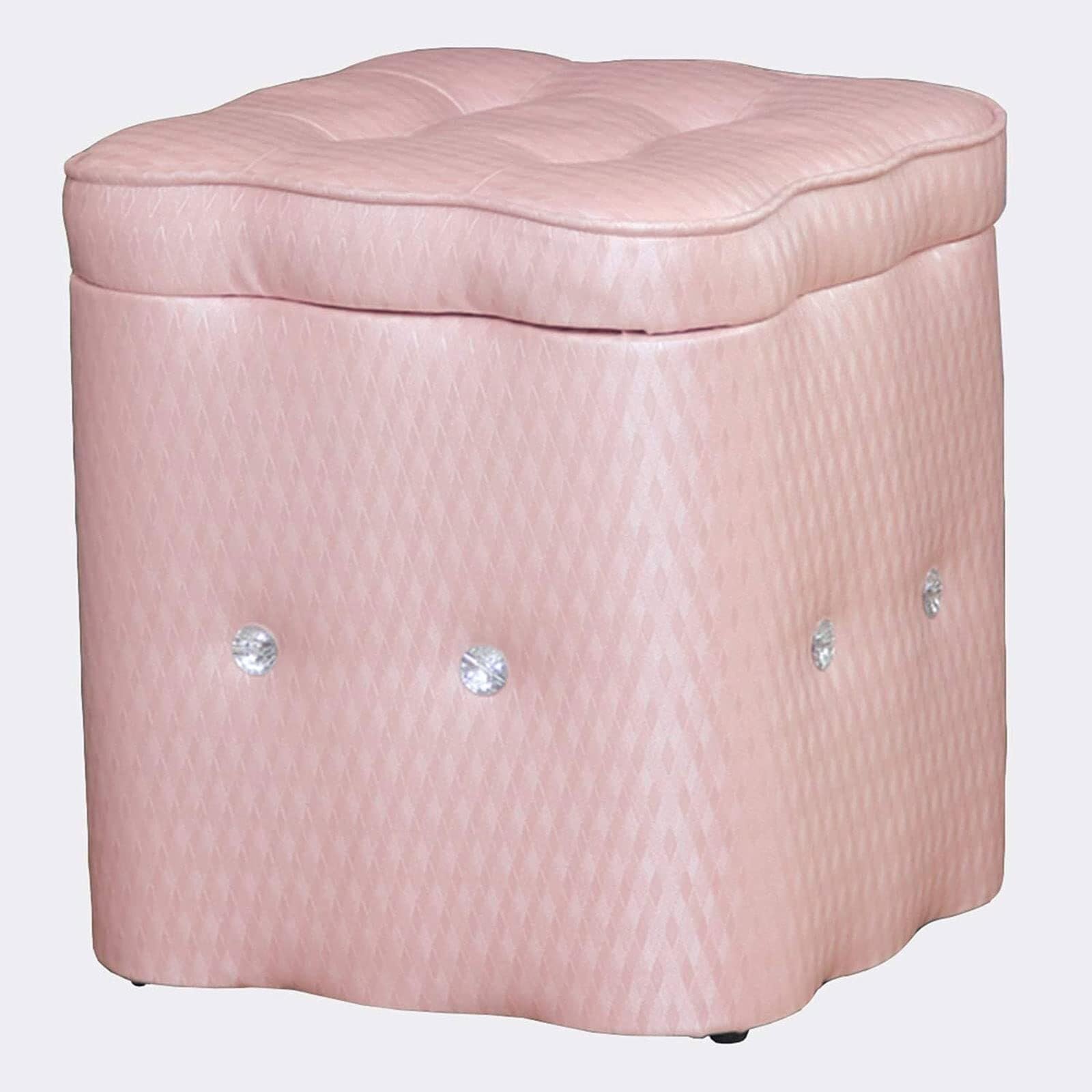 Banc à Chaussures en Cuir Rose au Design Chic et Durable