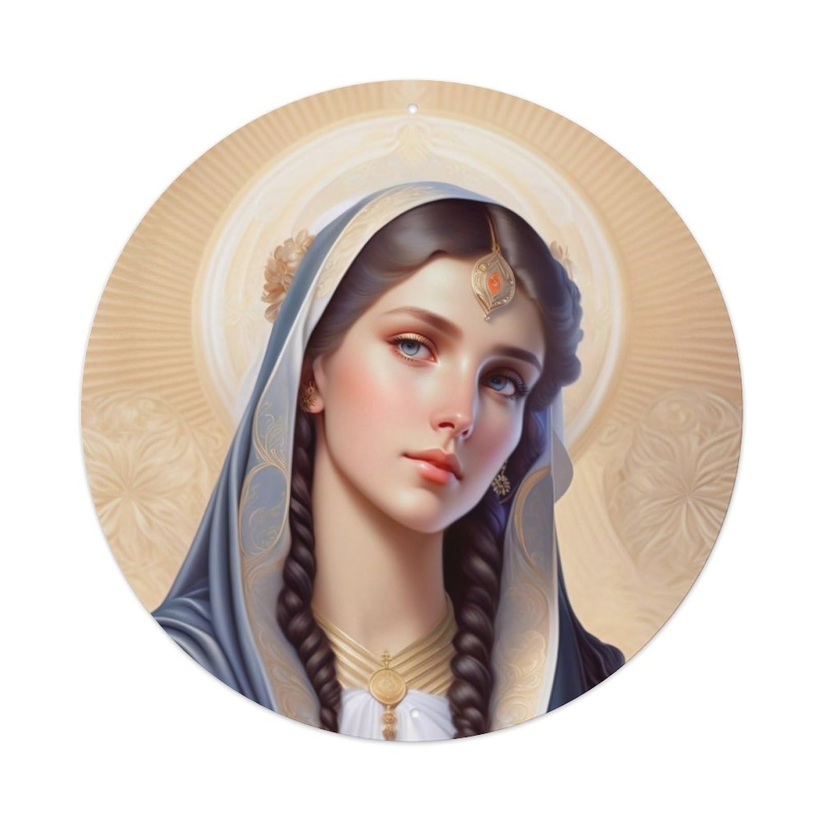 The Great Virgin Mary Religious Metal Tin Sign