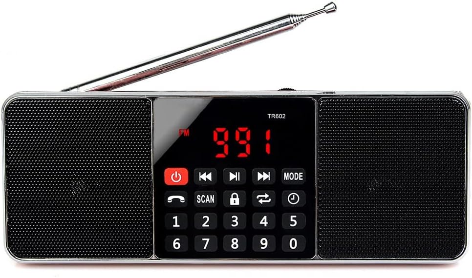 FZZDP Digital Portable Radio AM FM Speaker Stereo MP3 Player TFSD Card ...