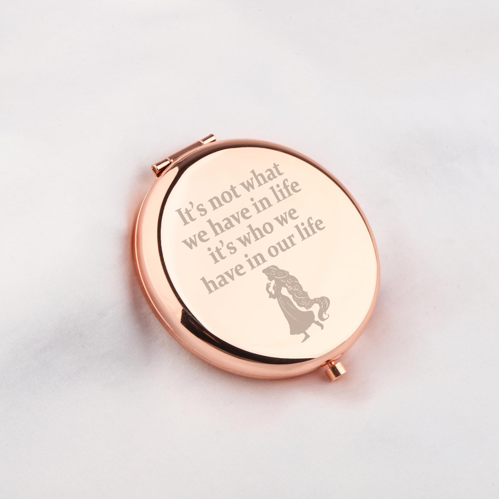 WUSUANED Ferkel Taschenspiegel Mit Freundschaftsspruch – Personalisiertes Geschenk Für Cartoon-Fans & Beste Freunde