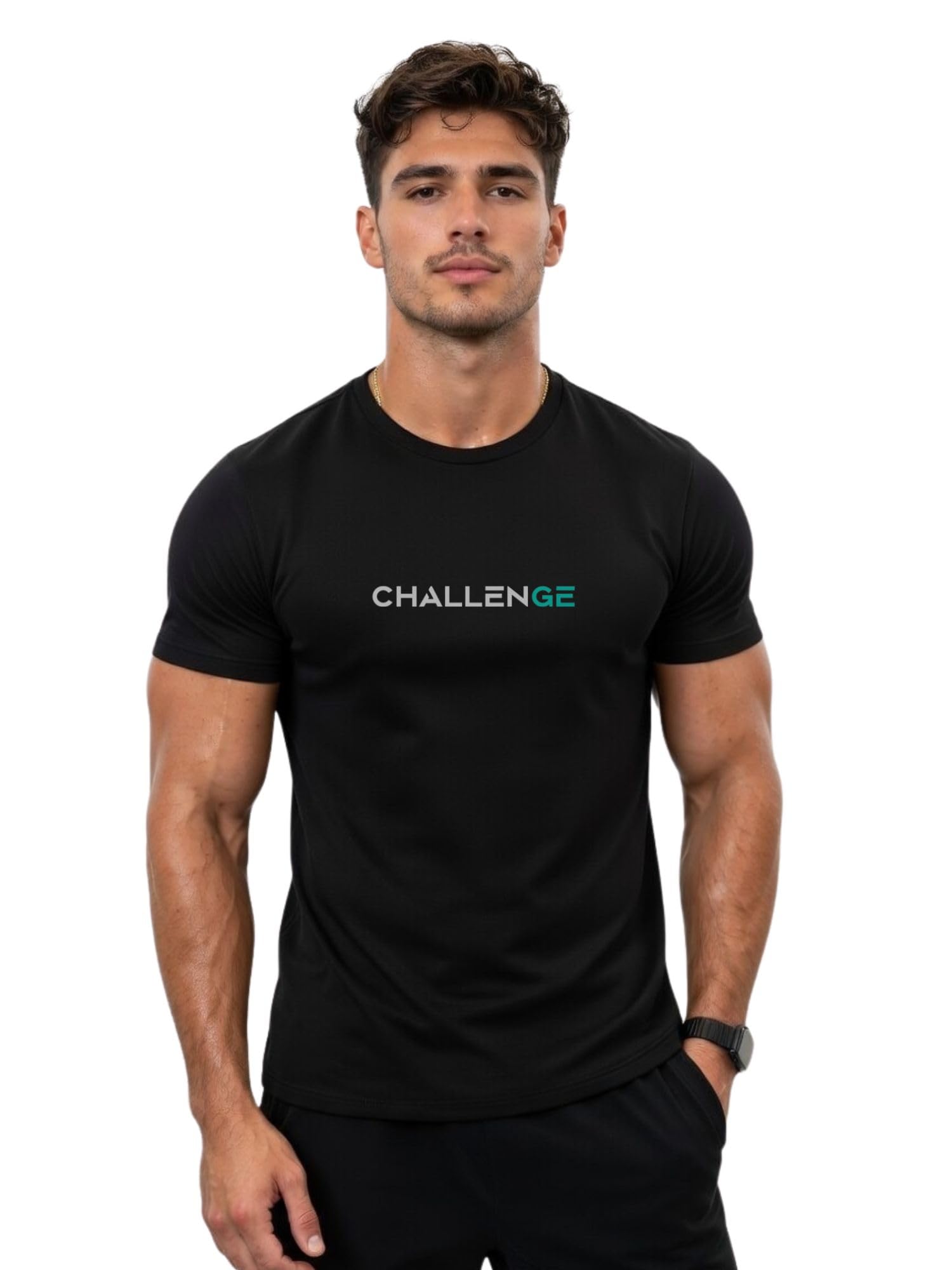 3Colors Men's Active Polyester T-Shirt | Quick Dry Gym Wear