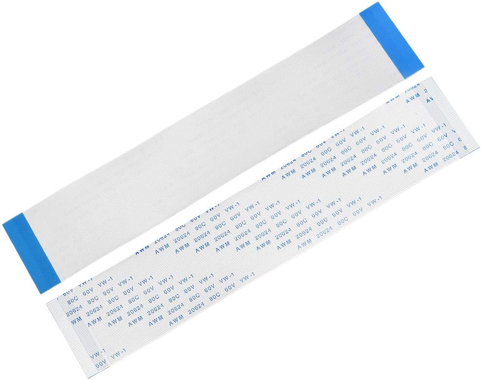 sourcing map Flexible Flat Cable, 60 Pins 0.5mm Pitch 150mm FPC FFC Flexible Ribbon Cable for LCD TV Car Audio DVD Player Laptop 5Pcs (A Type)