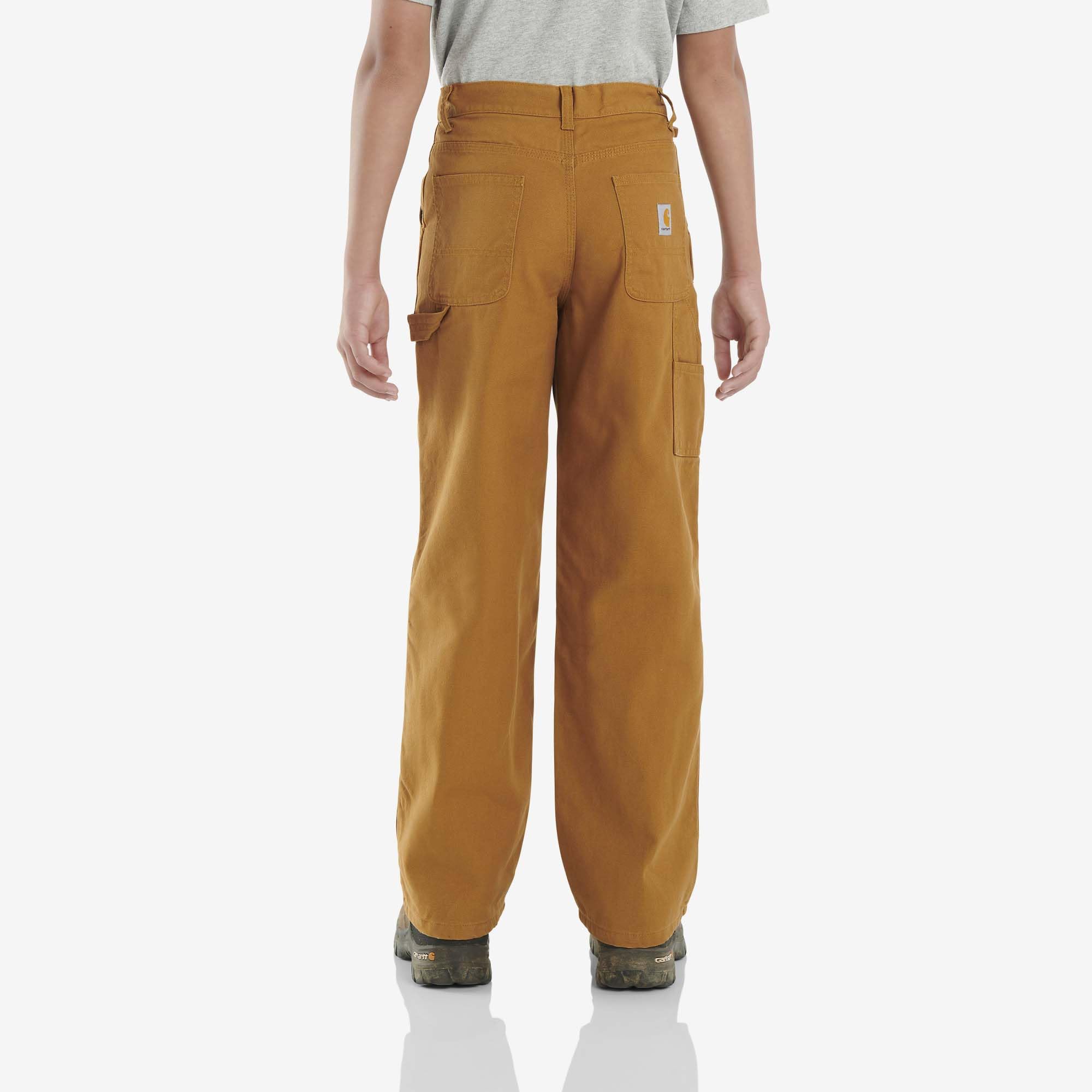 Carhartt Chłopięce ogrodniczki z podszewką flanelową, Carhartt Brązowy, 8