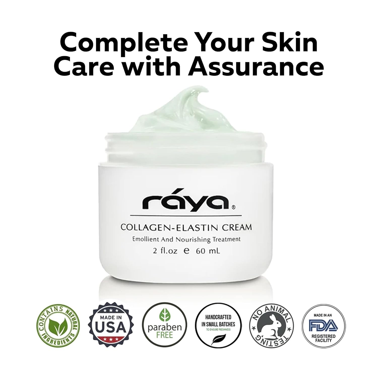 Raya Collagen-Elastin Cream (401) | Nourishing and Moisturizing Facial Treatment for Dry Skin | Helps Reduce Fine Lines and Wrinkles | Calms, Tones, Refines, and Firms - Image 4