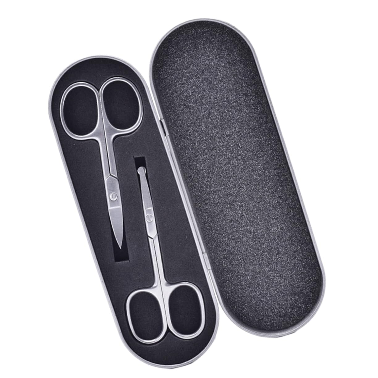 6pièces Ciseaux Acier Inoxydable Pour Sourcils Et Poils De Nez Ensemble Tonte Précise Et Sûre Outils De Beauté Pour Entretien Facile Et Sécurisé