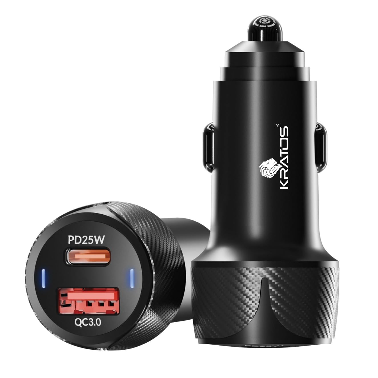 Kratos 51W Dual Port Car Charger (PD + QC) | Car Mobile Charger Fast Charging | Compact Car Charger Type C | 12V Car Charging Adapter for All Smartphones-image-6