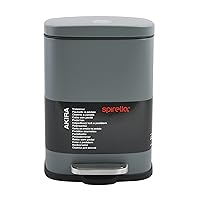 Spirella - Cestino per Bagno a Pedale Modello Akira - Acciaio Inossidabile di Alta Qualità