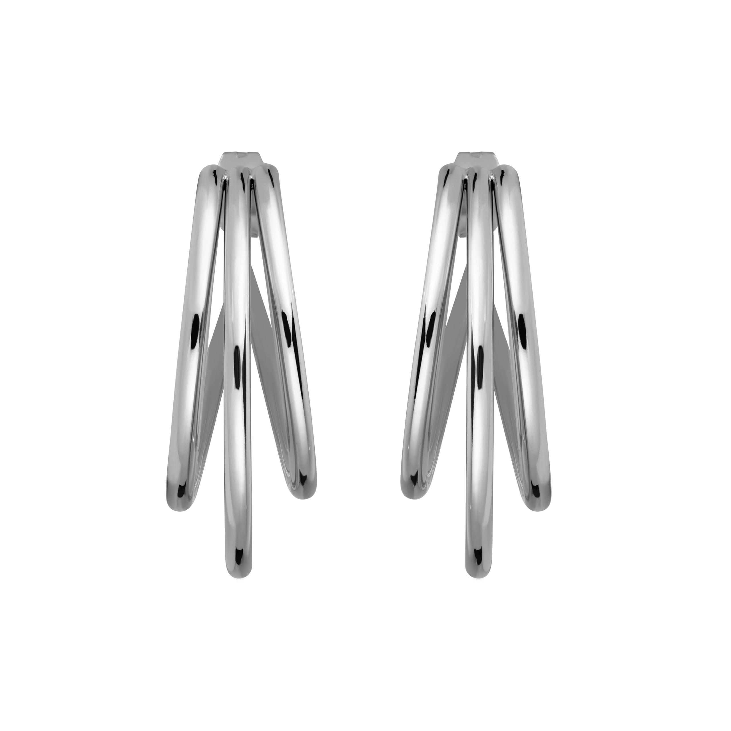 Rosefield Pendientes de mujer de plata, elegantes, modernos, vintage, diseño de aro con clip o enchufe, regalo para mujeres, uso diario, ocasión de alta calidad