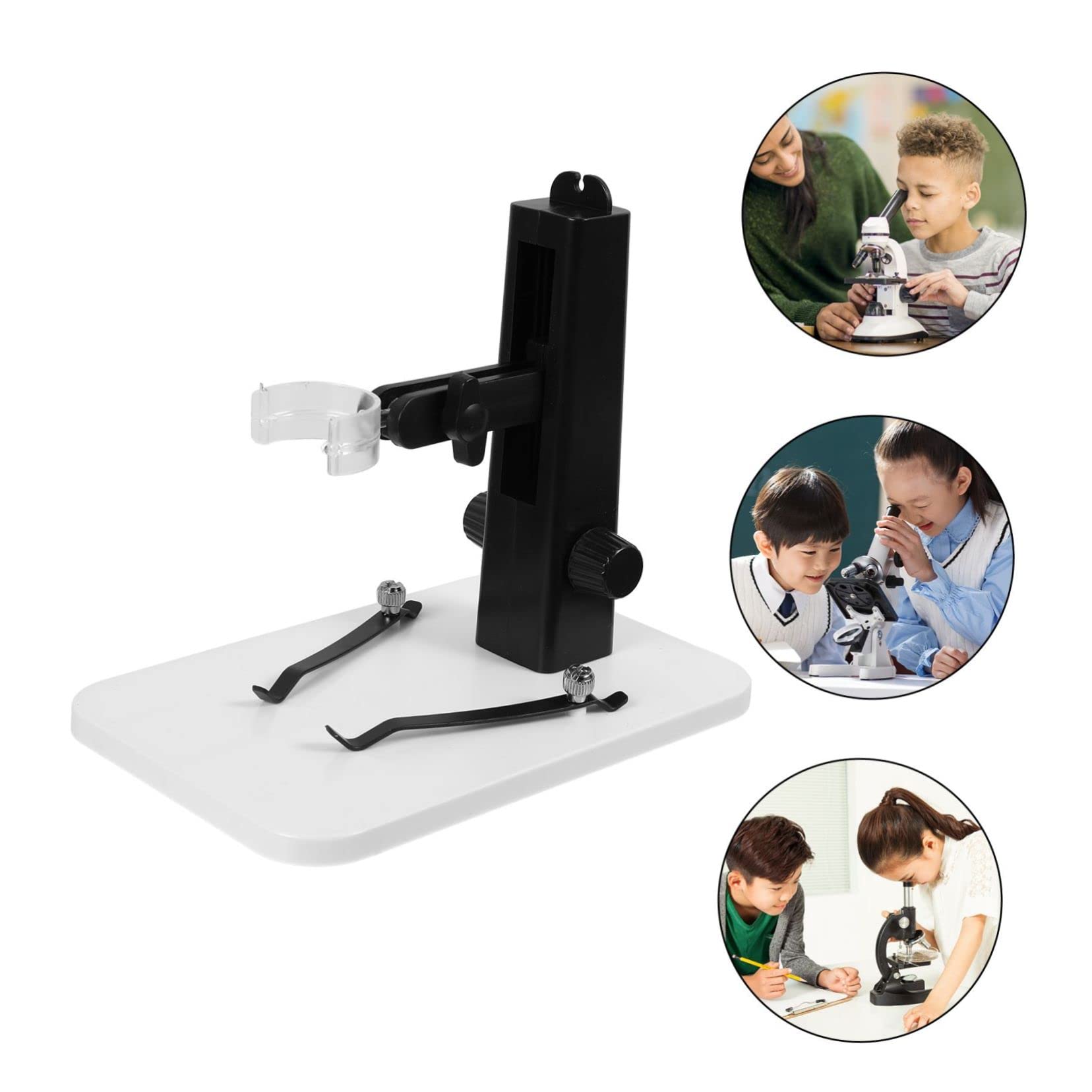Baluue 2pezzi Regolabile Per Microscopio Lifting Facile Installare e Sostituire Per Microscopio Resistente e