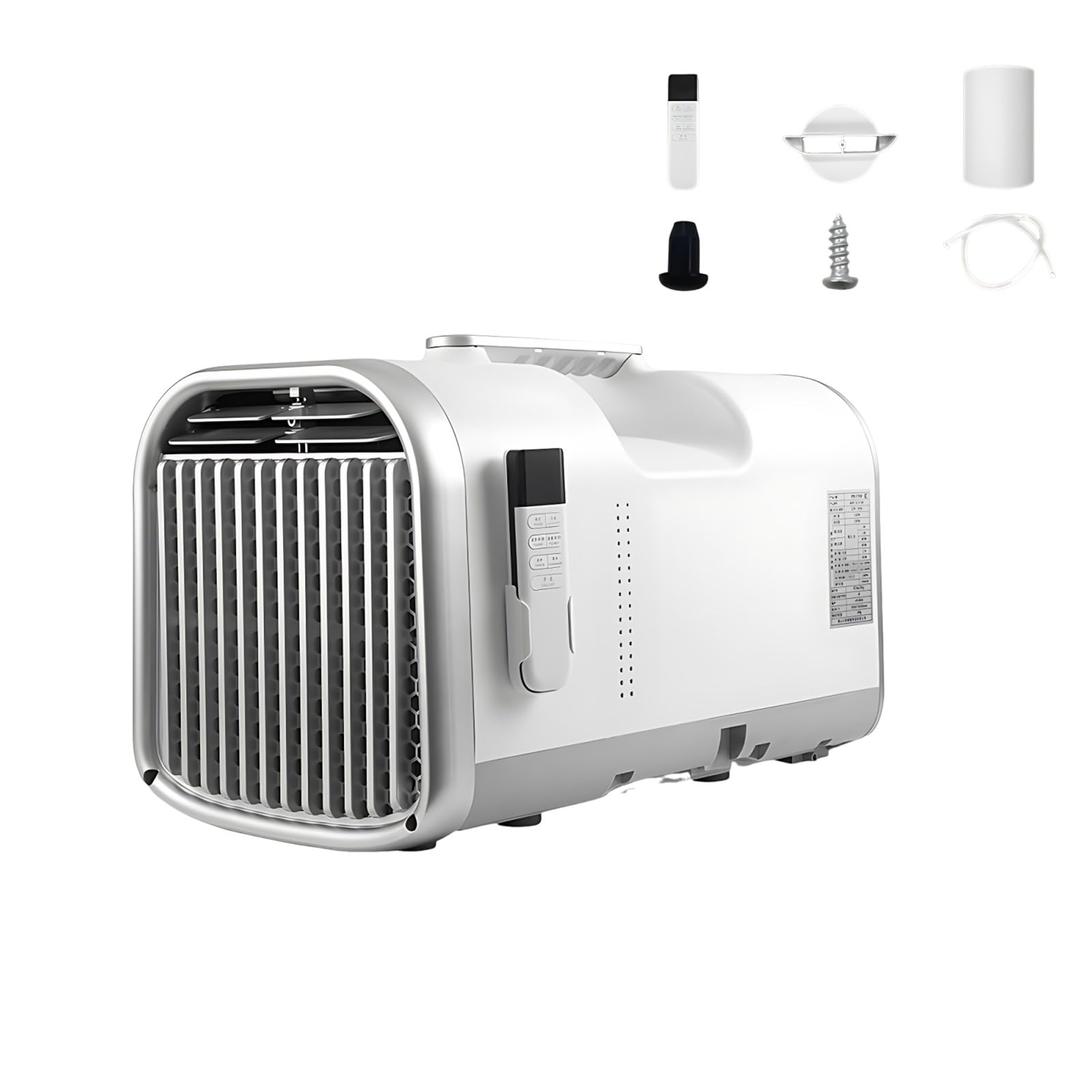 Xenmekrx One Color 5100 Btu Mini Air Conditioner For Camping Tent, 4-In-1 Portable Ac Unit With Offline Voice Activation, Quiet 42Db Mobile Spot Cooler For Rv, Van, Workshop