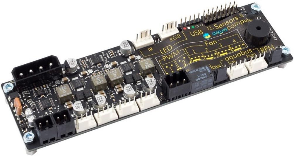 Aqua Computer 53234 4-Channel Fan Speed Controller, Multi-Colour