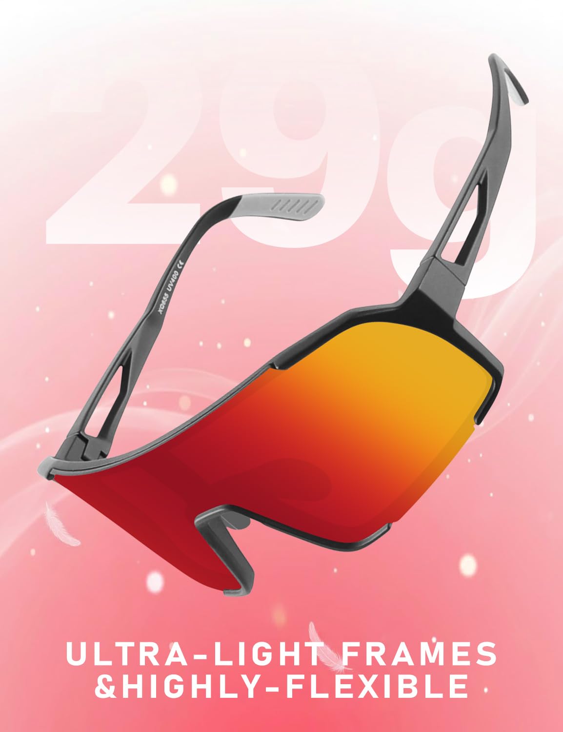 OULAIQI Gafas de sol de béisbol para hombres y mujeres, gafas deportivas de ciclismo para correr, sóftbol, voleibol, golf con protección UV