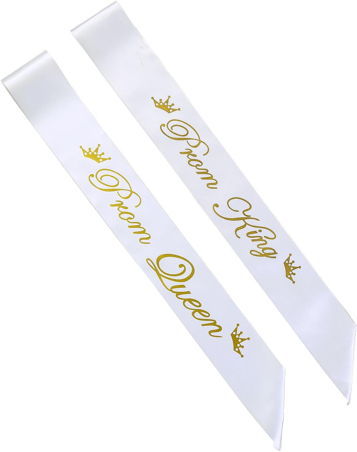 Paiji Prom King and Prom Queen Satin Sash，School party(King and Queen)